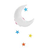 Garneck Decoraciones De Techo Música Decoración Bebé Vivero Decoración Bebé Móvil para Cuna Nubes Artificiales Adorno Estrellas Cuna Móvil Decoración De La Habitación del Bebé Nubes