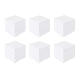 ONDIAN CHUNCIN - 6 cubos cuadrados de espuma de poliestireno para escultura, modelado, adornos de Navidad, artes y manualidades