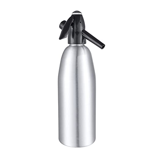 Sparkling Water Maker, 1L Soda Streaming Machine, Aluminum Soda Maker for Home, Portable Seltzer Water Maker for Soda Water, Cocktails or Soda Water, 8 gram CO2 Cartridges(Not Included) (Silver) Sparkling Water Maker, 1L Soda Streaming Machine, Aluminum Soda Maker for Home, Portable Seltzer Water Maker for Soda Water, Cocktails or Soda Water, 8 gram CO2 Cartridges(Not Included) (Silver)