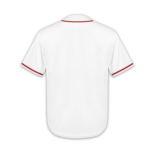 Slvriog Camiseta infantil de beisebol com botões para meninos e meninas, camisetas esportivas simple