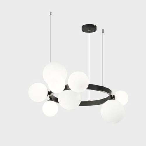Lustre d'orbe de bulle haut de gamme en verre suspendu rustique