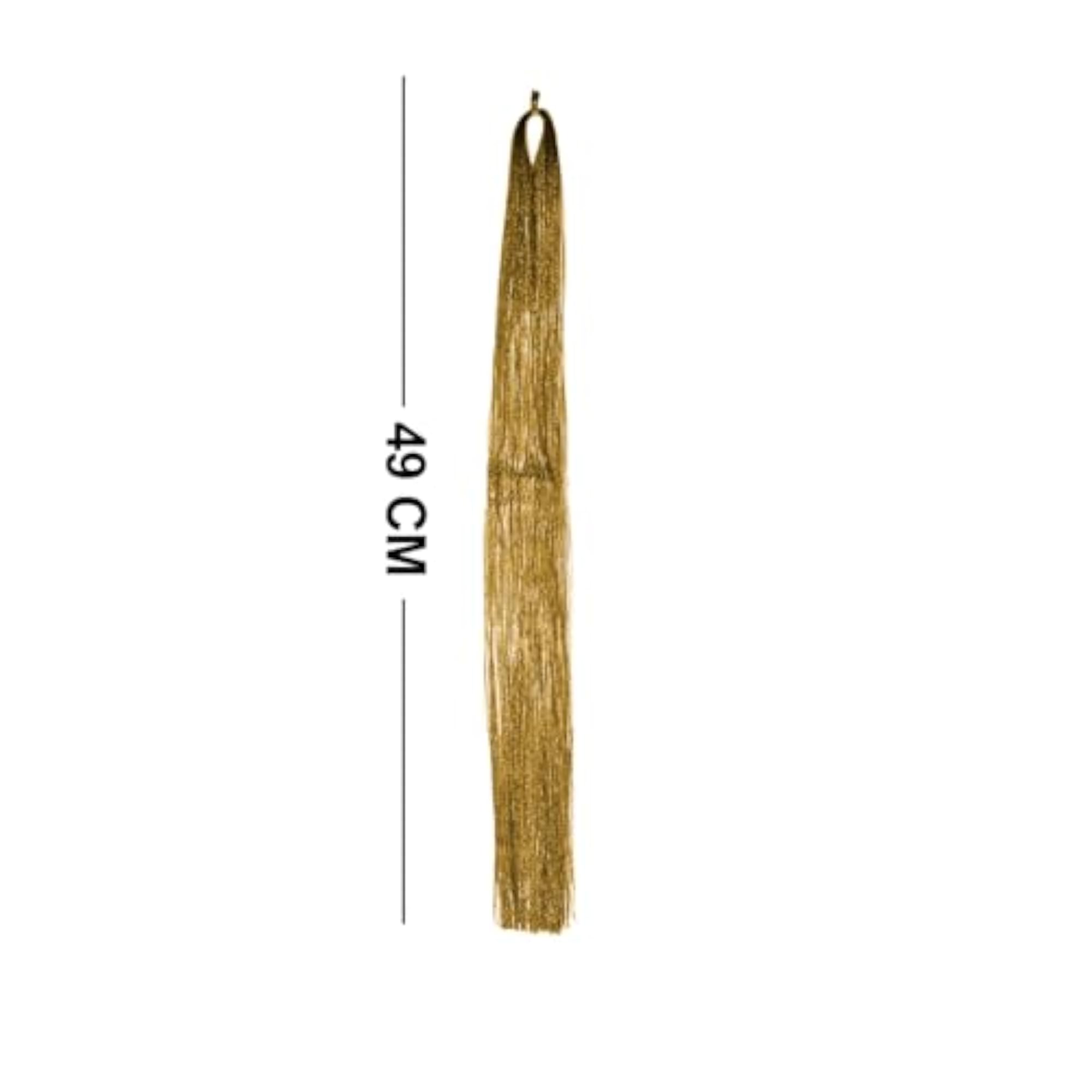 Sparkle Extensions Tinsel Hair Styling Pieces, Golden