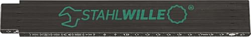 STAHLWILLE Folding Rule 2 m | Folding Ruler with 90 Degree Angle Locking | Duplex Scale with Decimal Numbers | Made in Germany