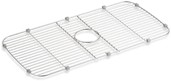 Sterling McAllister 11600-NA basin protector resting on non-abrasive feet with drain hole