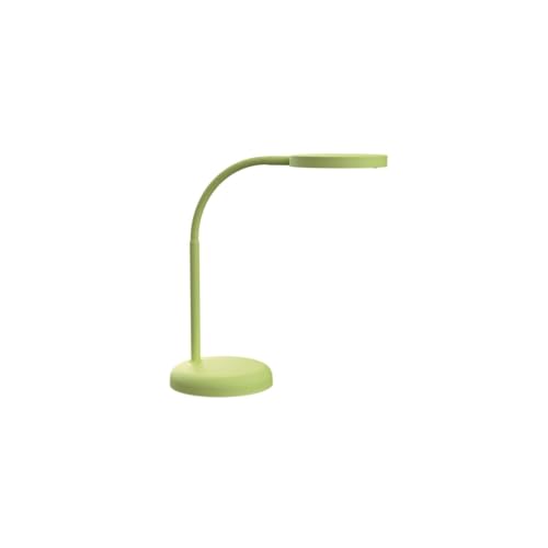 MAUL lampara escritorio MAULjoy 26 x 13.7 x 33.5 cm | Pequeña lámpara de escritorio con soporte | Lampara de mesa LED moderna para escritorio | Lámpara LED con luz de 3000K | Lime