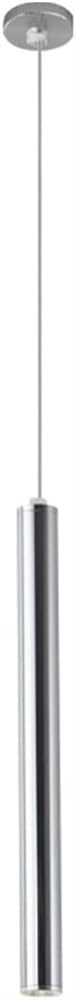 Lampe à suspension LED tube argent pour éclairage de cuisine table de restaurant et couloir