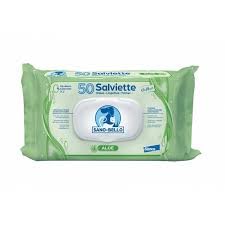 Generico Salviettine Profumate per Cani e Gatti Elanco 50 Salviettine (Aloe)