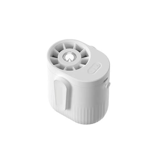 Ventilador de cintura con viento fuerte ZYFSHA negro, frescura portátil recargable