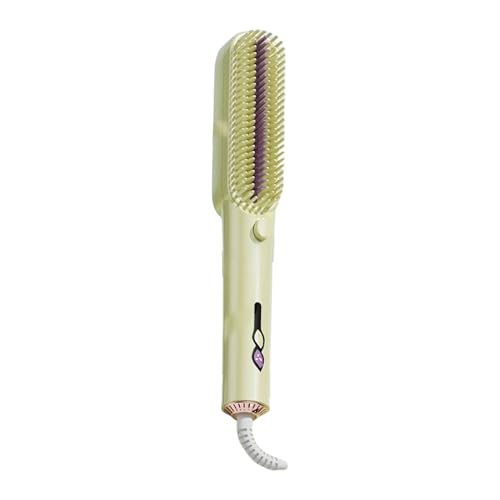 Cepillo alisador profesional – peine alisador iónico, cepillo calefactor equipado con 3 niveles de control de temperatura para desplazamientos profesionales y