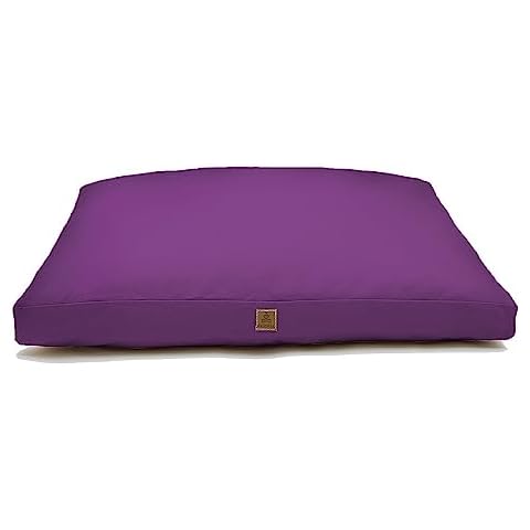Zabuton Meditation Mat (36"×28"×2") Luxurious Meditation Cushion for Kneeling Sitting Large Floor Pillow Zafu/Bench-Washable Cotton Cover 100% Organic Cotton Filling (Purple) Cover