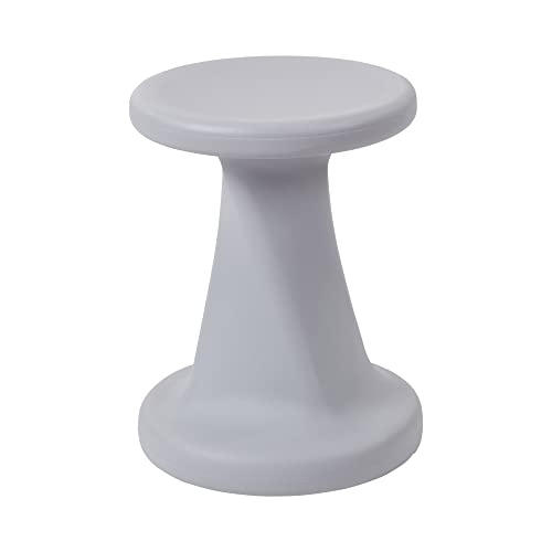 Image of ECR4Kids Twist Active Wobble Stool, 18in Seat Height, Classroom Furniture, Light Grey