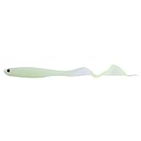 Cebo de Pesca Suave Artificial Lure PVC Tail Fish Tack (Cabeza roja) (Luminoso) (Rosado) (Silver) (Green) (Color Mezclado)