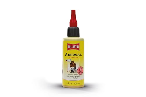 BALLISTOL 26510 ANIMAL Tierpflege-Öl 100ml – Huf-, Schweif- und Fell-Pflege für Hund, Katze, Pferd, Hof- & Haustiere
