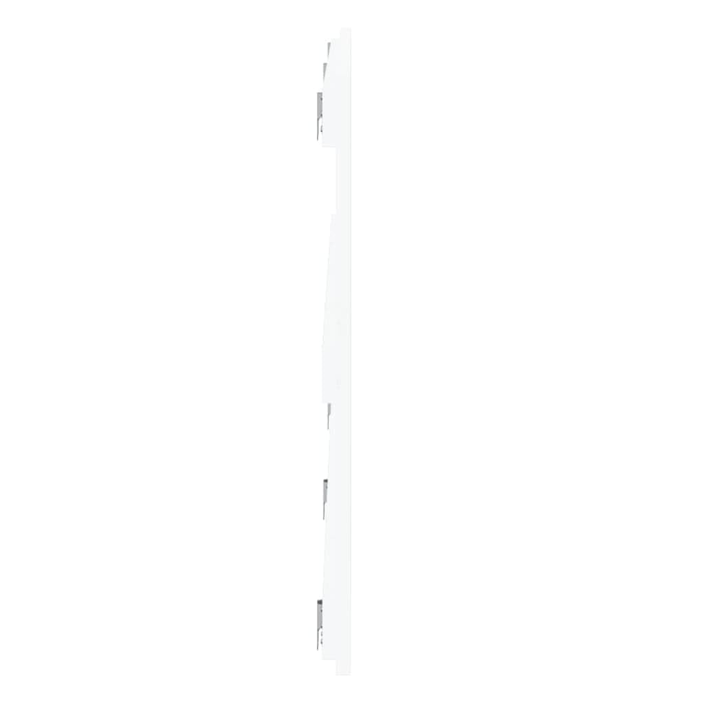 824829 Testiera da Parete Bianca 204x3x60 cm in Legno Massello di Pino Testata in Legno,Testata Letto Matrimoniale Muebles Dormitorio Spalliera Letto Testiere per Letto Matrimoniale