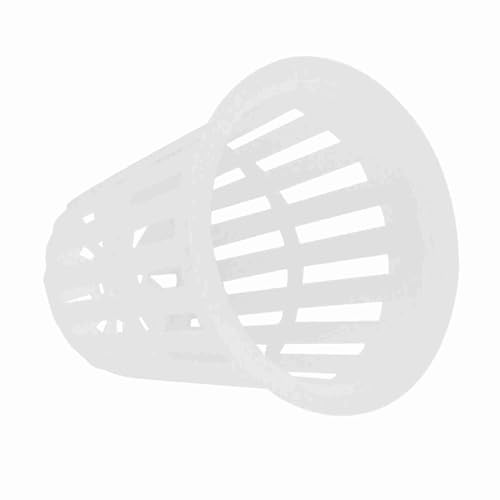 Tbest Tasses Hydroponiques - Plastique Durable et Sûr - Idéal Léger et Respirant pour Le Balcon Réutilisable et Durable (White)