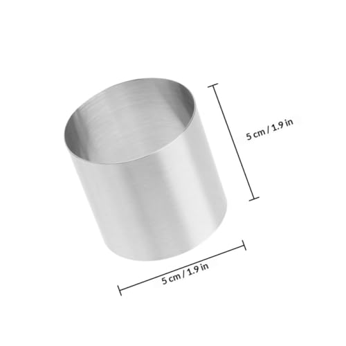 Moldes redondos de acero inoxidable con fácil desmoldeo para tartas perfectas sin romperse 3