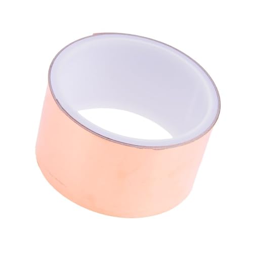 RSHuiOUXX Guitar Coppers Foil Tape 5m Noise Reduction Tape Barrier Tape for Shielding Conductive Adhesive for Electrical Repairs