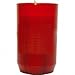 Produktbild Grablicht Brenner 3 Tage o. Deckel rot 9,5x5,5cm