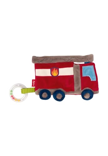 Sigikid, Filles et Garçons, Doudou d'activité crépitant, Pompier, Rouge, 42304