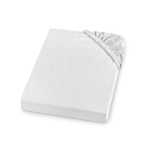 sleepling Biber Spannbetttuch, Feinbiber Spannbettlaken, Made in Germany, 100{c36d1713ed8cce1dde0c8d3c09788a8bbacb8525d08dd0e6ddfce14d26aec621} Baumwolle, Matratzen bis 23 cm Höhe, Rundum Gummizug, Ökotex, Kochfest 95 Grad, 90 x 200, weiß sleepling Biber Spannbetttuch, Feinbiber Spannbettlaken, Made in Germany, 100{c36d1713ed8cce1dde0c8d3c09788a8bbacb8525d08dd0e6ddfce14d26aec621} Baumwolle, Matratzen bis 23 cm Höhe, Rundum Gummizug, Ökotex, Kochfest 95 Grad, 90 x 200, weiß