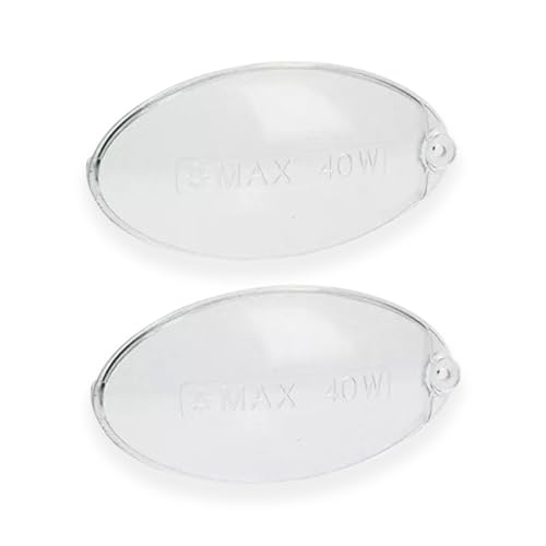 DL SERVICE Plafoniera per Cappa Aspirante Faber Ariston | 2 Plafoniere compatibili con cappa Cucina | Pezzo di ricambio per plafoniera Misure 10 x 5,4 cm