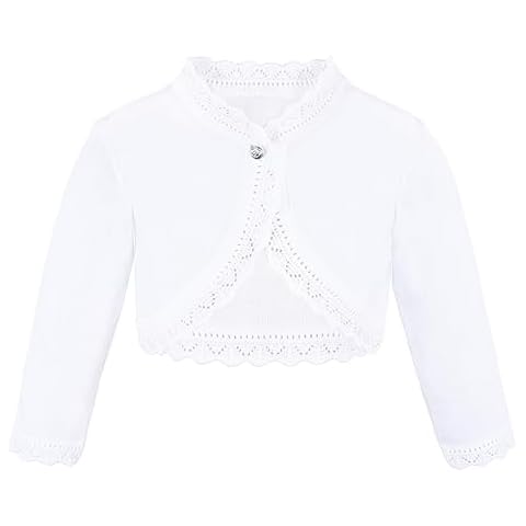 Lilax Girls' Long Sleeve Button Cardigan Cover