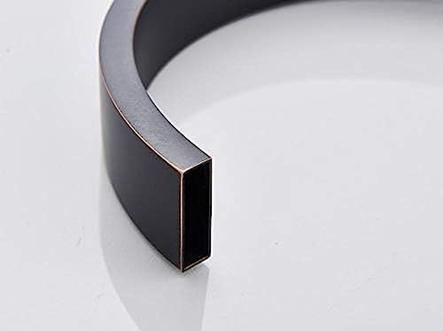 Robinet de lavabo double manette noir bronze à jet d'eau stable