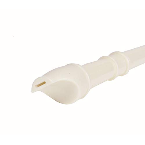 ABS Descant Soprano Recorder Instrument for Kids Adults Beginners,Joint Grease, Fingering Chart And Cleaning Kit,German Style (Ivory White)