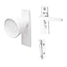 White Screen and Storm Door Tulip Knob Latch 1-3/4" Screw Holes