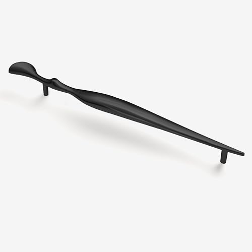 Image of Plantex Cabinet Handle /224mm Handle for Cabinet /Furniture /Door Pull-Push Handle for Home /Office - Pack of 1 (Black)