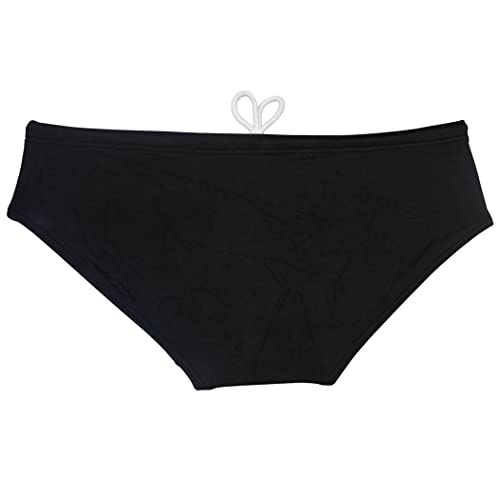 Men's Swimwear Solid Swim Briefs Elastic & Drawstring Swimsuit Ice Silk Lining Board Briefs4