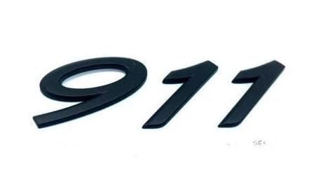 OE PORSCHE LOGO POSTERIORE 911 MATTE BLACK PORSCHE 911 991 99155923103