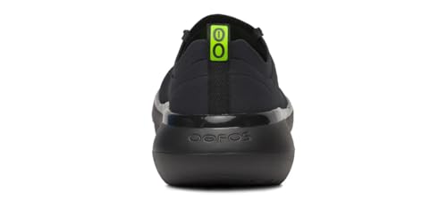 OOFOS OOmy Stride Women's Sneakers Shoes - Lightweight Recovery Footwear - Reduces Stress on Feet, Joints & Back - Machine Washable (Black/Black, US Footwear Size System, Adult, Women, Numeric, Medium, 6)4