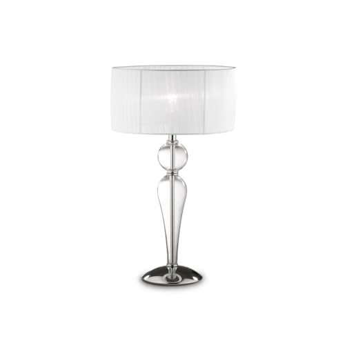 Ideal Lux DUCHESSA TL1 BIG E27 Transparent, Blanc lampe de table