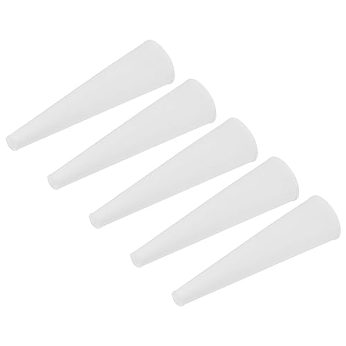 Image of MECCANIXITY Silicone Rubber Tapered Plug 2mm to 6mm Solid White for Powder Coating, Painting, Anodizing, Plating, Sandblasting, Laboratory Use 20 Pieces