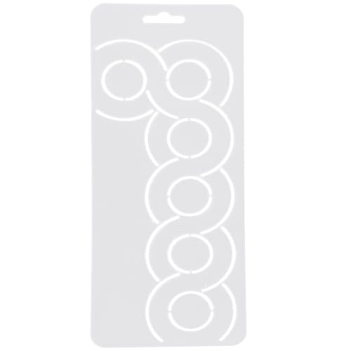 TEHAUX Pochoir De Quilting En Plastique 9.17X3.70 Pouces Modèle De Couture Et Gabarit Broderie Pour Patchwork Et Loisirs Créatifs Outil De Traçage Précis...