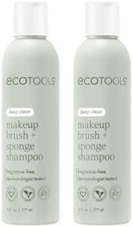 Shampoo, 6 Ounce (2 Count) : Ecotools Makeup Brush Cleansing Shampoo, 6 Ounce (2 Count) Two Bottle Makeup Brush Cleaner Value Pack