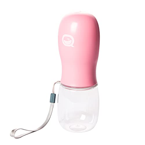 AQPET Drink&Go abbeveratoio Dispenser Acqua da Viaggio Portatile 350 ml. per Cani Gatti ed Altri Animali (Rosa)
