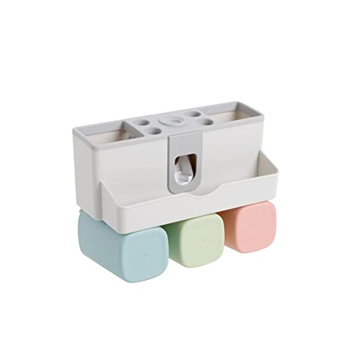 Porte-brosse à dents mural anti-poussière avec support de rangement de salle de bain