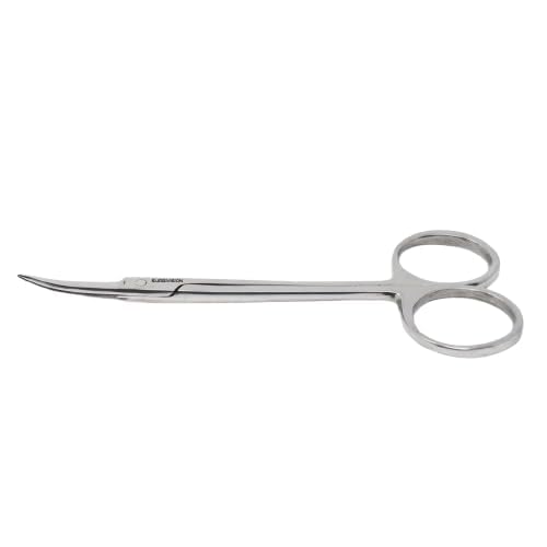 Surgical Iris Scissors – Straight & Curved Tip Options High Precision Stainless Steel Micro Scissors for Dissection, Ophthalmic, and Fine Tissue Procedures Reusable & Autoclavable (CURVED)-image-2
