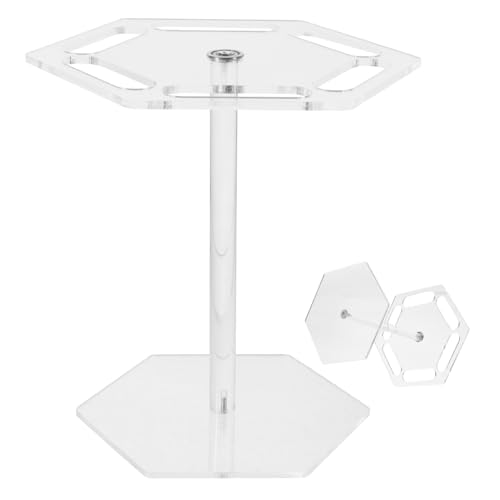 Ciieeo Elegant 6-sided Acrylic Glasses Hanger Rotating Sunglasses Display Rack Desk Accessory