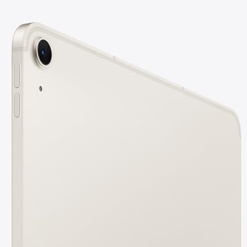 Image of Apple iPad Air (M3, 13-inch, 2025), 256GB, Wi-Fi + Cellular, Starlight (Renewed Premium)
