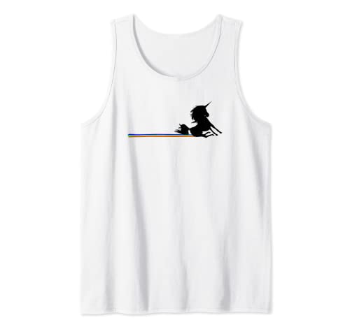 Unicorn Rainbow Poo Poop Funny Tank Top