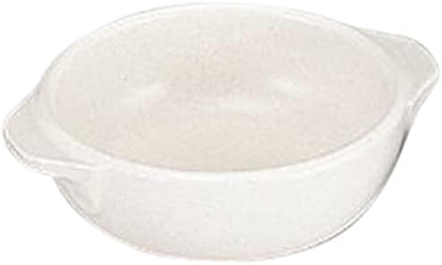 Set of 5, Heat Resistant Gratin, White Round Gratin, Small, 5.7 x 4.7 x 1.8 inches (14.5 x 12 x 4.5 cm), 10.8 fl oz (275 cc), Direct Fire, Western Tableware, Restaurant, Hotel, Cafe, Restaurant, Commercial Use