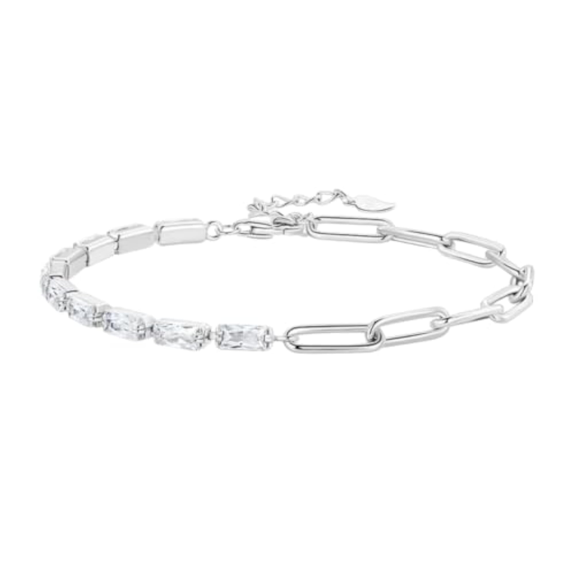 Women's 925 Sterling Silver Link Bracelet, Gift for Her