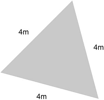 Miniatura 3 de Alapaste Toldo triangular de 10 x 10 x 10 pies con cuerda, impermeable, bloqueo UV, para patio, instalaciones y actividades al aire libre