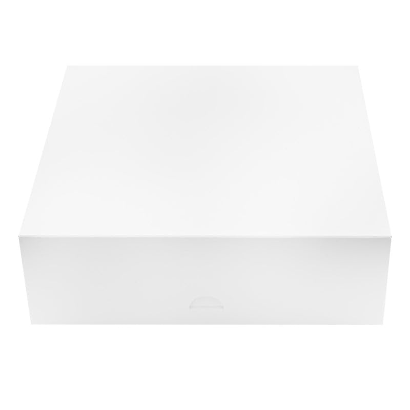 Caja aperitivos cartón blanco PacknWood NVASE de 28x26x8 cm para hostelería y delivery