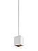 Tech Lighting 700TDEXOP62460WG-LED935 Sean Lavin - 20 Degree LED Line Voltage with 18 Inch Shade, Finish Color: Matte White Gold Haze Trim, Color Temperature: 3500