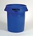 Rubbermaid FG263200BLUE Container Brute With o Lid 32Gal Blue 6/Ca