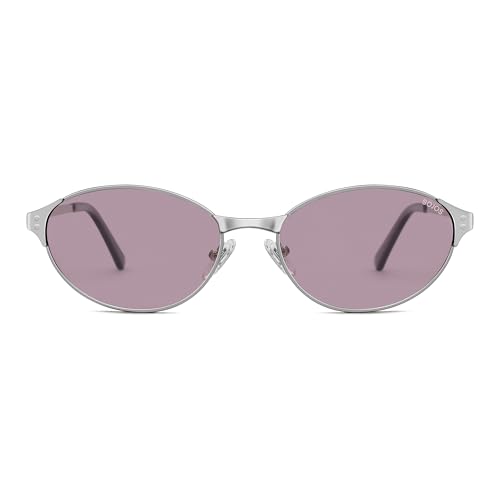 Image of SOJOS Retro Oval Polarized Sunglasses for Women Men, Trendy Chic Cat Eye 90s Y2K Sunnies SJ1266